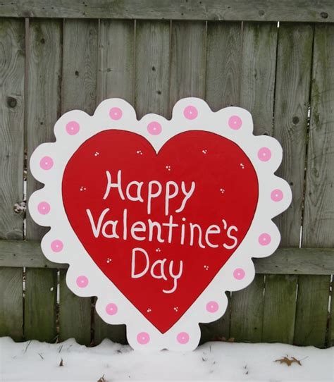 Happy Valentines Day Yard Signs Decorations Stakes Valentines Day Wikii