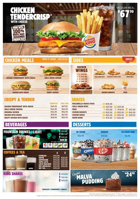 Burger King Menu Prices And Specials