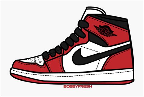 Custom cartoon jordans at sneakercon cleveland!!! Jordan Nike Logo Clipart Sticker Red White Transparent ...