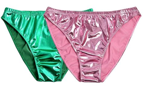 buy kepblom women shiny metallic panty briefs high cut ballet dance underwear shorts green