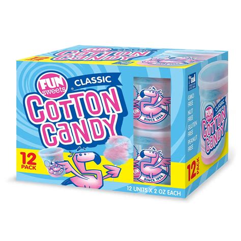 Fun Sweets Classic Cotton Candy 12 Ct