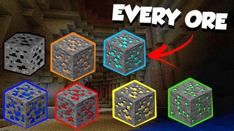How To Find Every Ore In Minecraft Youtube