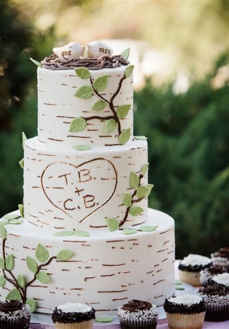 54 Unique Woodland Wedding Cakes To Get Inspired Weddingomania