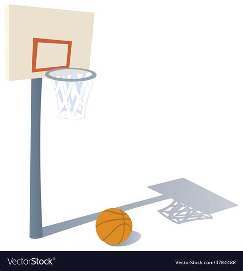 Cartoon Basketball Ring Royalty Free Vector Image