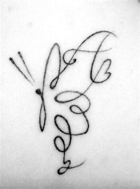 Aggregate 53 Butterfly Tattoo With Initials Best Incdgdbentre