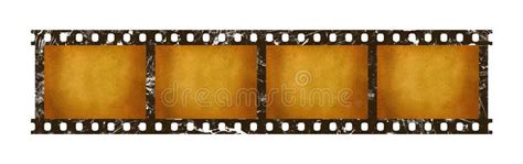 Old Vintage Retro 35 Mm Film Strip Frames Stock Illustration