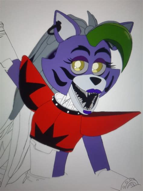 Roxanne Wolf Coloring In Progress Fnaf Furry Art Art