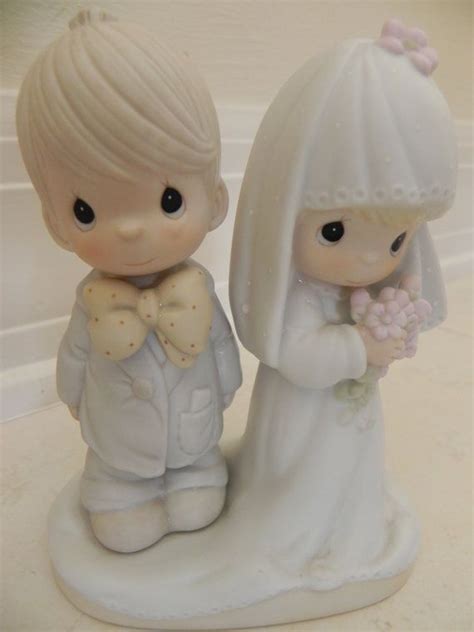 Precious Moments Wedding Couple Collectible Figurinethe Etsy