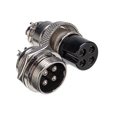New Gx20 4 Pin 20mm Male And Female Wire Panel Circular Connector
