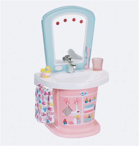 Use the sling included for newborns in the baby bath tub or in an undivided kitchen sink. BABY born Rain Fun Shower & Interactive Wash Basin ...