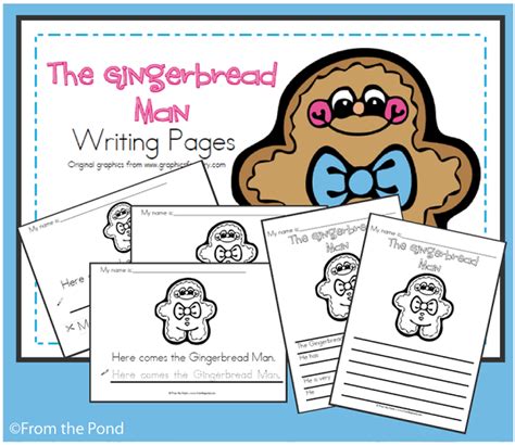 Classroom Freebies Gingerbread Man Writing Pages