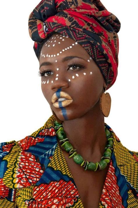 Its African Inspired Estampas Africanas Maquiagem Africana Tribos