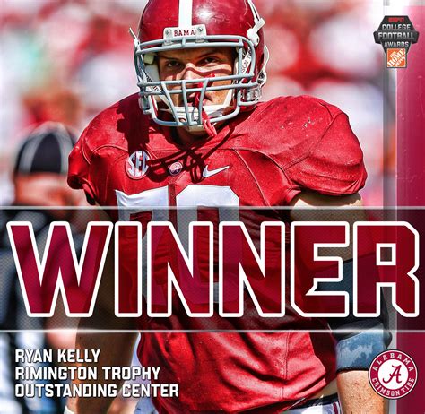 ESPN College Football on Twitter: "Congrats to Ryan Kelly (Alabama