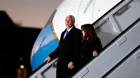 On Foreign Trips Pence Steps Out Of Trumps Shadow But Always Stays On