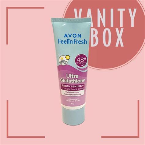 Avon Feelin Fresh Anti Perspirant Deodorant Cream 55g Ultra Glutathione