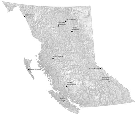 British Columbia Map Gis Geography
