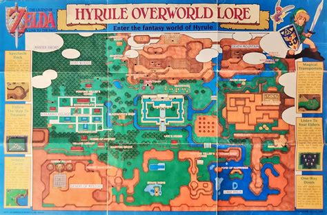 Legend Of Zelda Link To The Past Hyrule Overworlddungeon Map