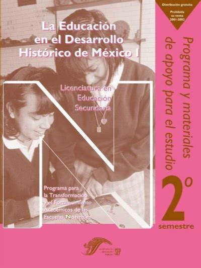 La Educación En El Desarrollo Histórico De México I