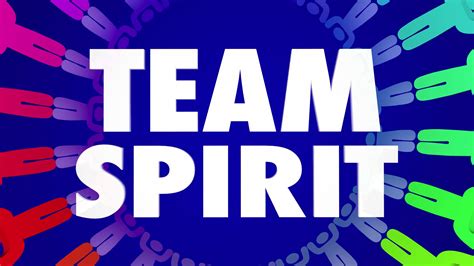 Team Spirit People Around Words Teamwork Stock Motion Graphics Sbv