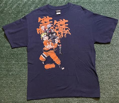 Vintage Naruto Team 7 Shirt Sasuke Sakura Kakashi Ani Gem