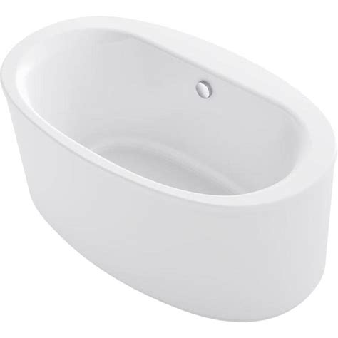Check spelling or type a new query. KOHLER Sunstruck 60-in White Acrylic Oval Center Drain ...