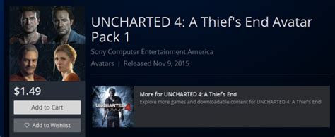 Ps4 Avatars Now Available On Playstation Store Include Uncharted 4 God