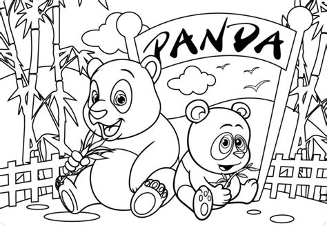 Detail Mewarnai Gambar Panda Koleksi Nomer 50