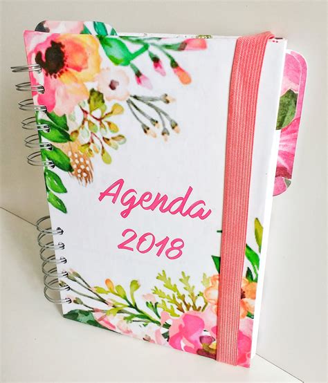 Agenda Semana Vista Para El 2018 Hot Pink Visita