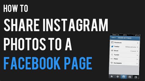 How To How To Share Instagram Photos To Facebook Fan Page Post From