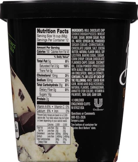 Breyers Chocolate Chip Cookie Dough Frozen Dairy Dessert 48 Oz Shipt