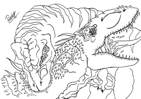 Jurassic World Indominus Rex Dinosaur Coloring Pages Ausmalbilder