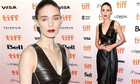 Rooney Mara Turns Heads In Unique Black Dress At TIFF Una Premiere Daily Mail Online