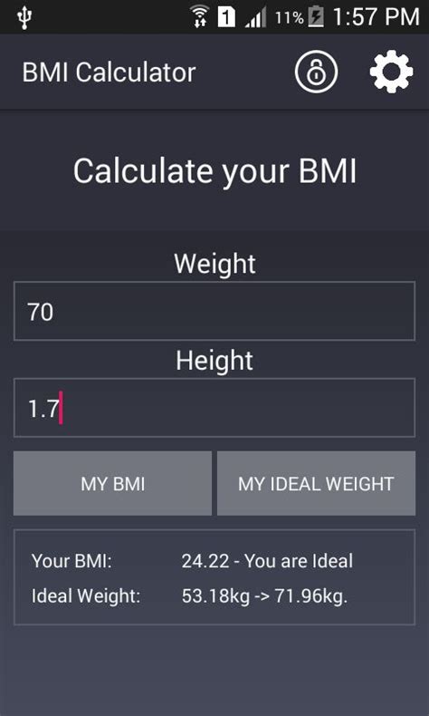 BMI Calculator - Android Source Code by Unfinitystudio | Codester