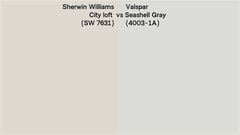 Sherwin Williams City Loft Sw 7631 Vs Valspar Seashell Gray 4003 1a