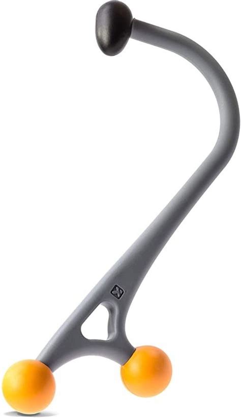 triggerpoint performance therapy acucurve massage cane for neck back and shoulders gray orange