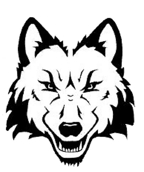 Wolf Head Outline Tattoo Clip Art Library