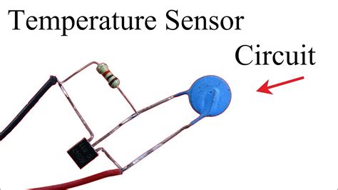 How To Make A Temperature Sensor Circuit Using Thermistor Resistor Youtube