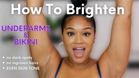 How To Brighten Underarms Bikini Area At Home YouTube