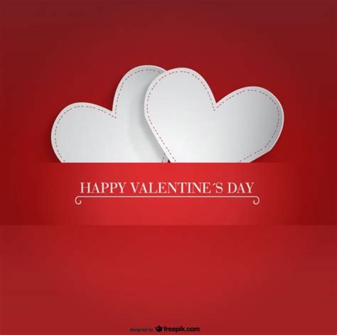 Cut the heart from plain paper and decorate this with. Free Vector | Two paper-hearts design for valentine's day card
