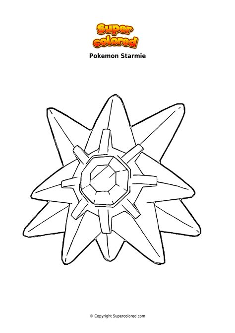 Coloring Page Pokemon Starmie
