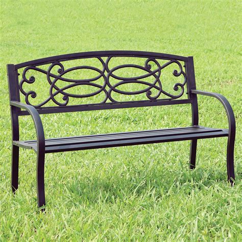 Soft colors and curvy, whimsical butterfly designs highlight the alpine outdoor 45 in. Swirla 50 in. Dark Bronze Cast Iron Outdoor Metal Bench ...