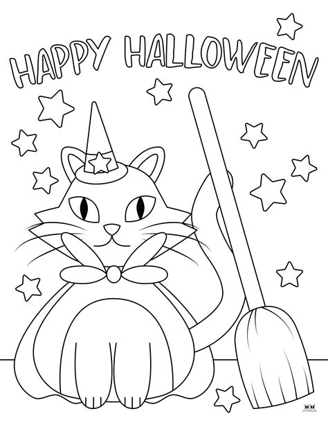 Happy Halloween Coloring Pages 28 Free Pages Printabulls