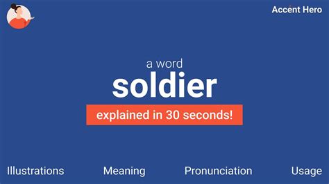 Soldier Meaning And Pronunciation Youtube