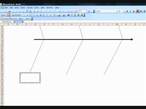 Creating a fishbone diagram template in excel - YouTube