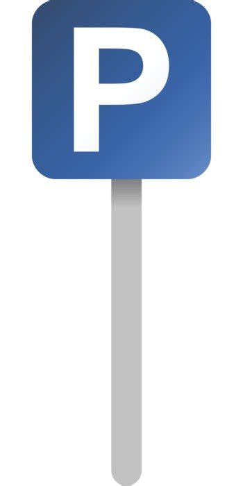 Blue Parking Sign On A Pole Free Image Download