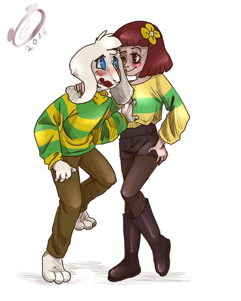Chara And Asriel By Thefreakypanda On Deviantart