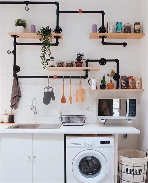 tempat mesin cuci  dapur  desain dapur minimalis modern bikin