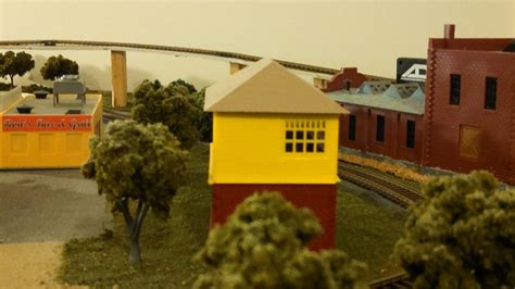 Interlocking Tower Kit Plastic HO Scale Model Railroad Building