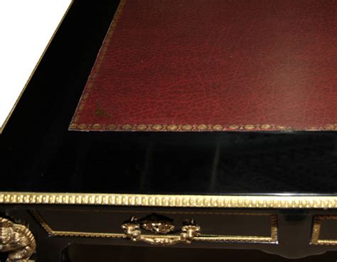 Ca 80 cm mit 3 schubladen handgefertigt im rustikalen antikstil kleinere makel, farbabplatzer, unebenheiten. Casa Padrino Luxus Barock Schreibtisch Schwarz / Gold ...