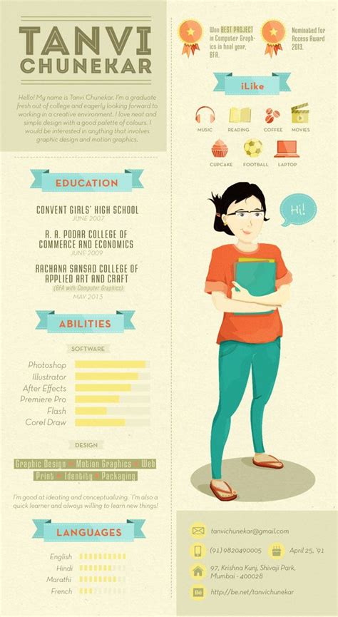 For this sample graphic designer resume, you'll pick only the four that best fit the job offer at hand. Business infographic : 30+ Examples of Creative Graphic ...